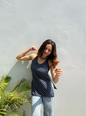 Pataka Paro Halter Neck Kurti by Evara