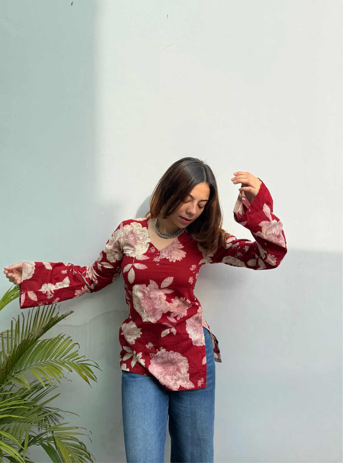 Puchka Pataka Bell Sleeves Kurti by Evara
