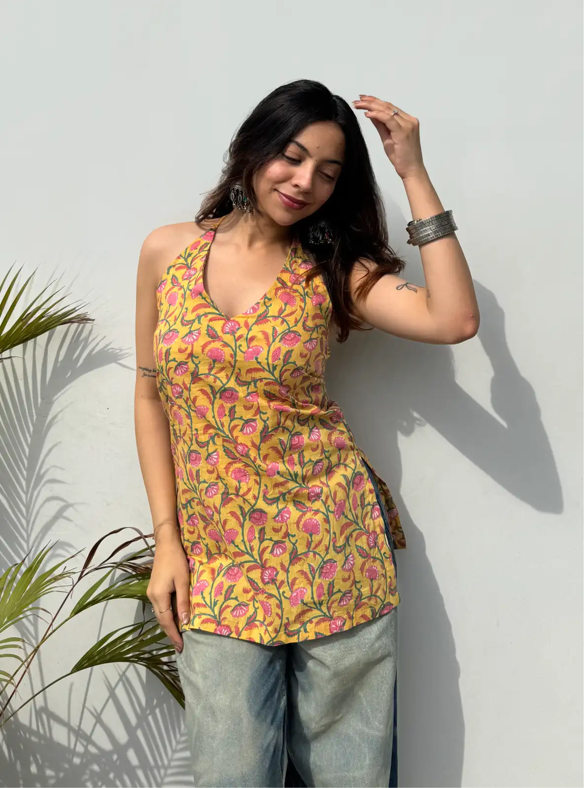 Jiya Halter Neck Kurti
