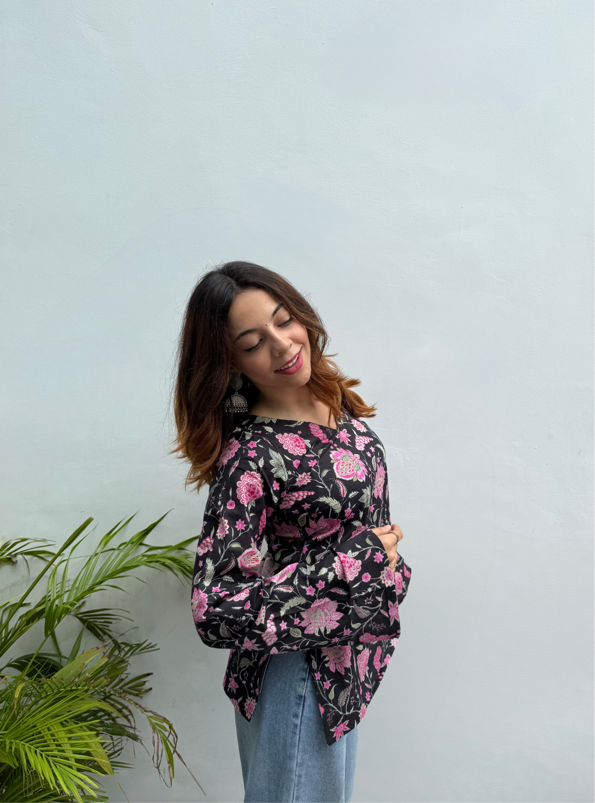 Noorpari Bell Sleeves Kurti by Evara