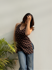 Khwaab Halter Neck Kurti by Evara