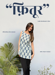 Fitoor Boat Neck Short Kurti by Evara