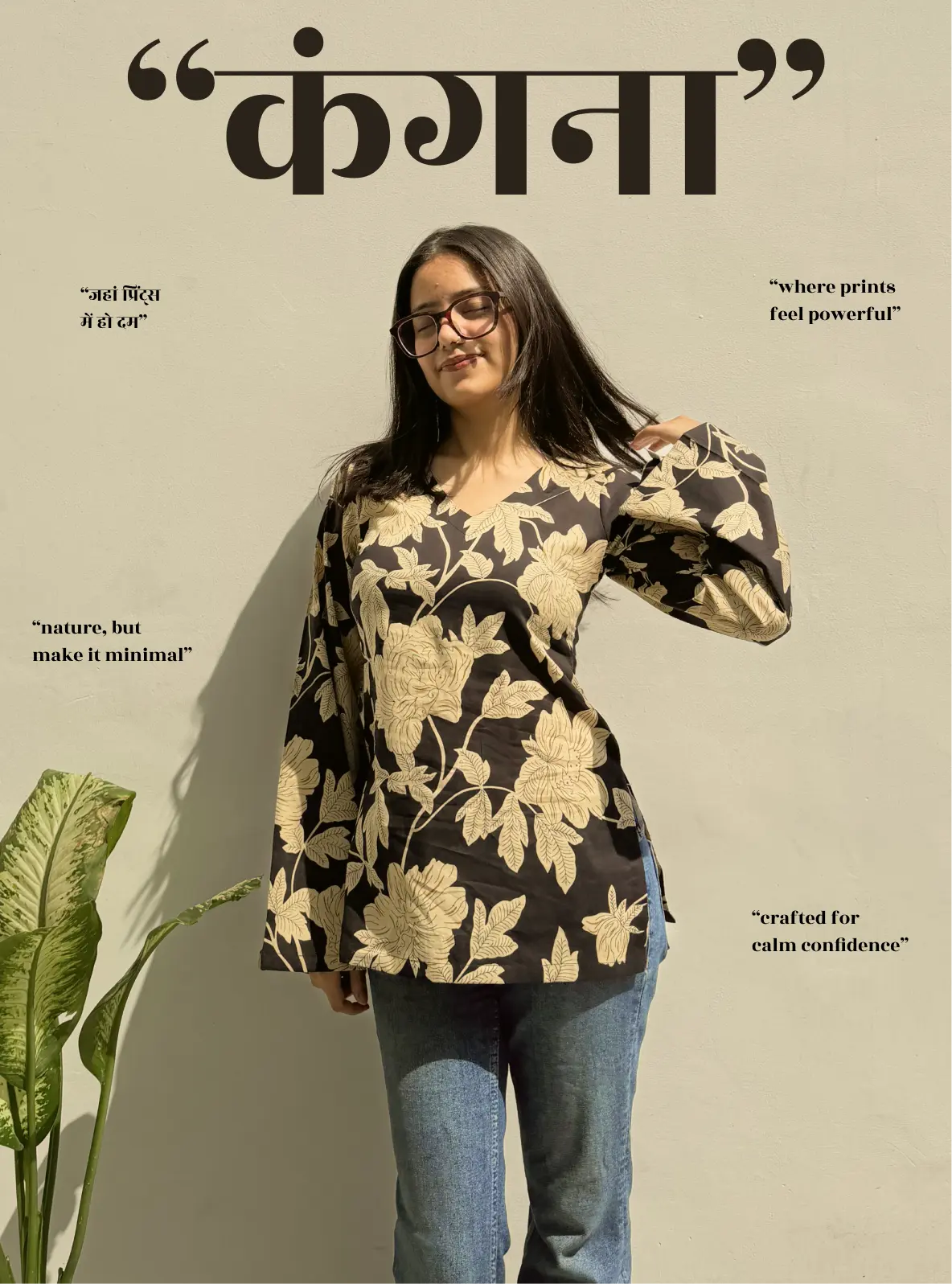 Kangna Bell Sleeves Kurti