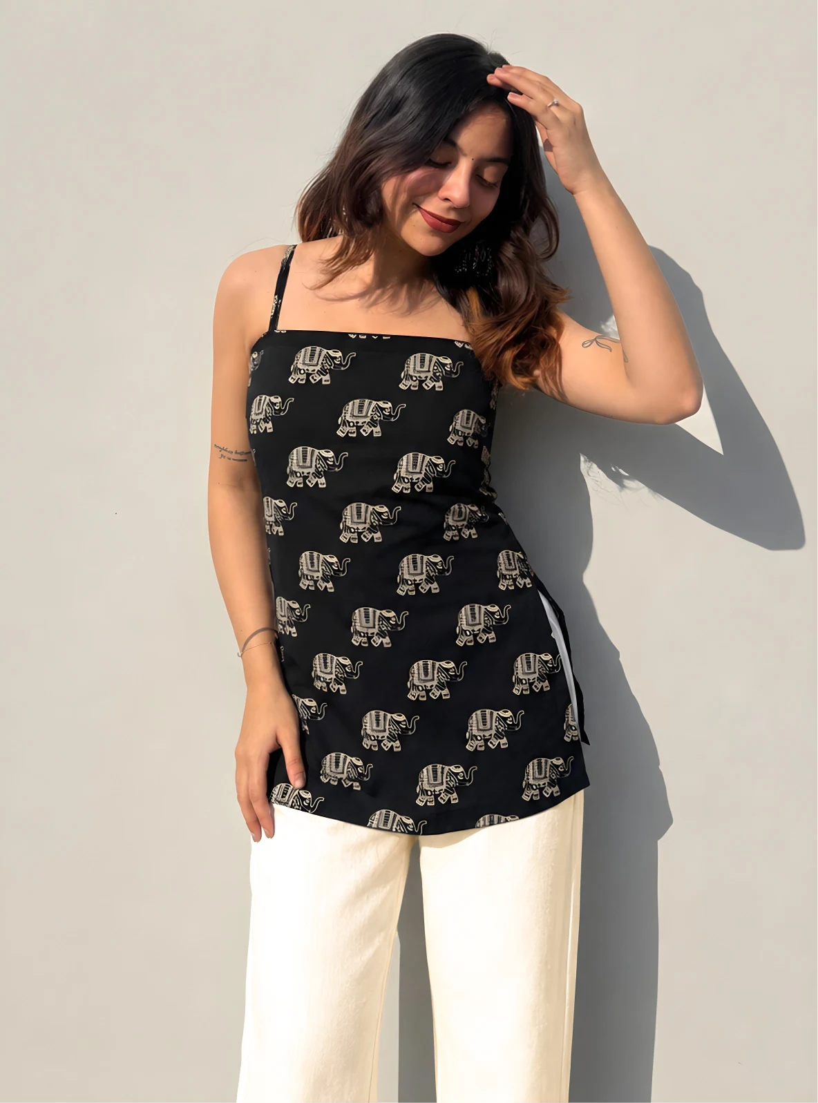 Kanak Corset Back Sleeveless Kurti