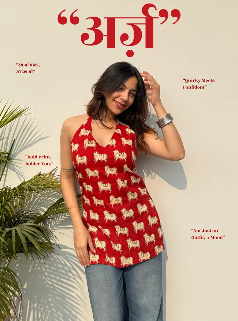 Arz Halter Neck Kurti