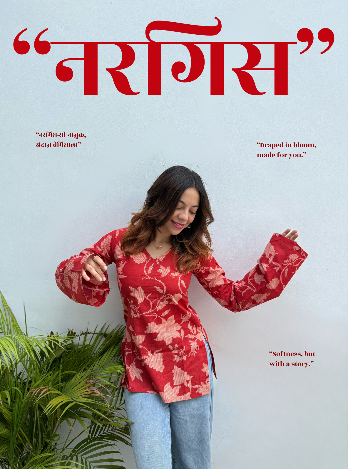Nargis Bell Sleeves Kurti by Evara
