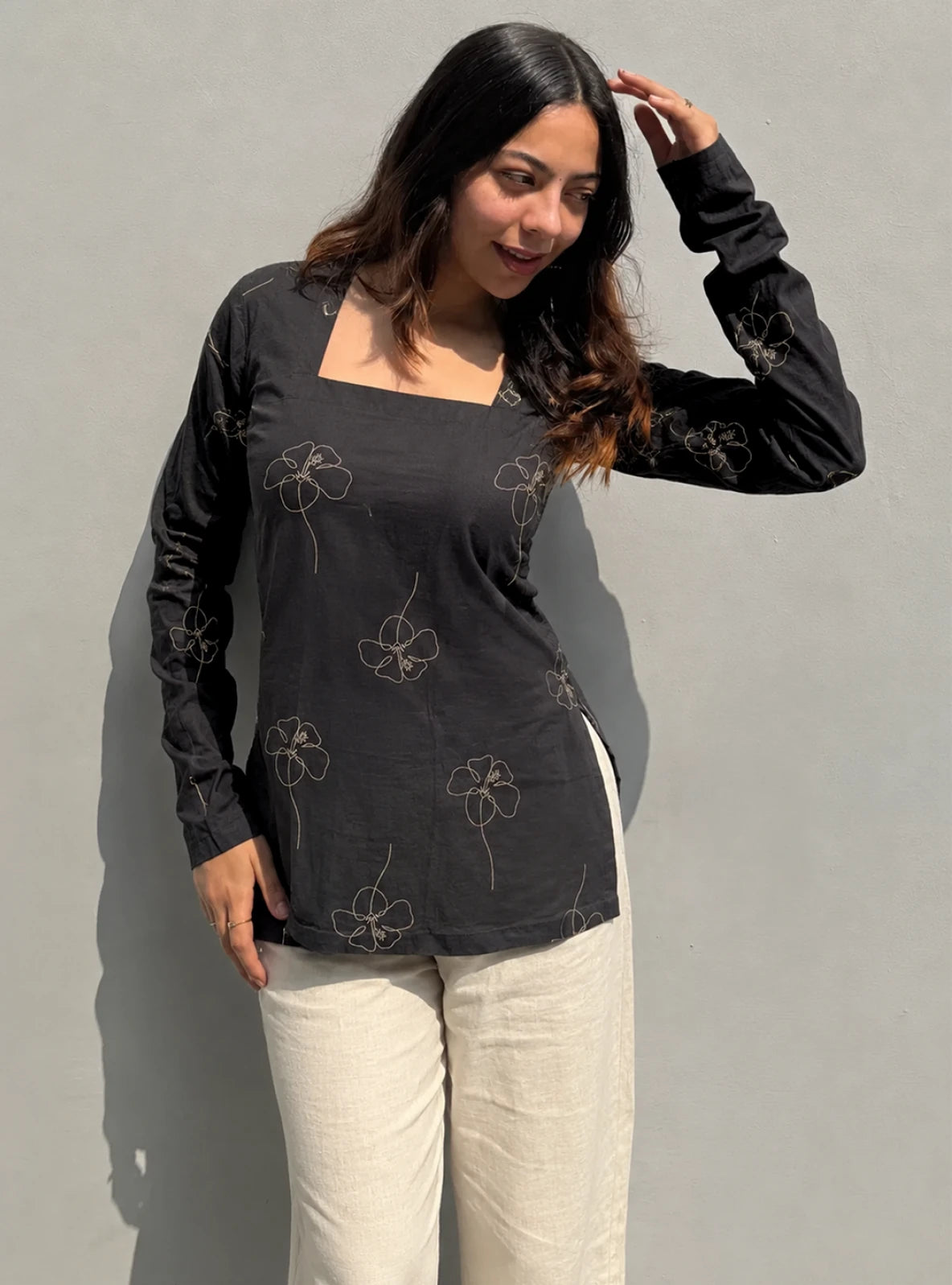 Haya Square Neck Kurti