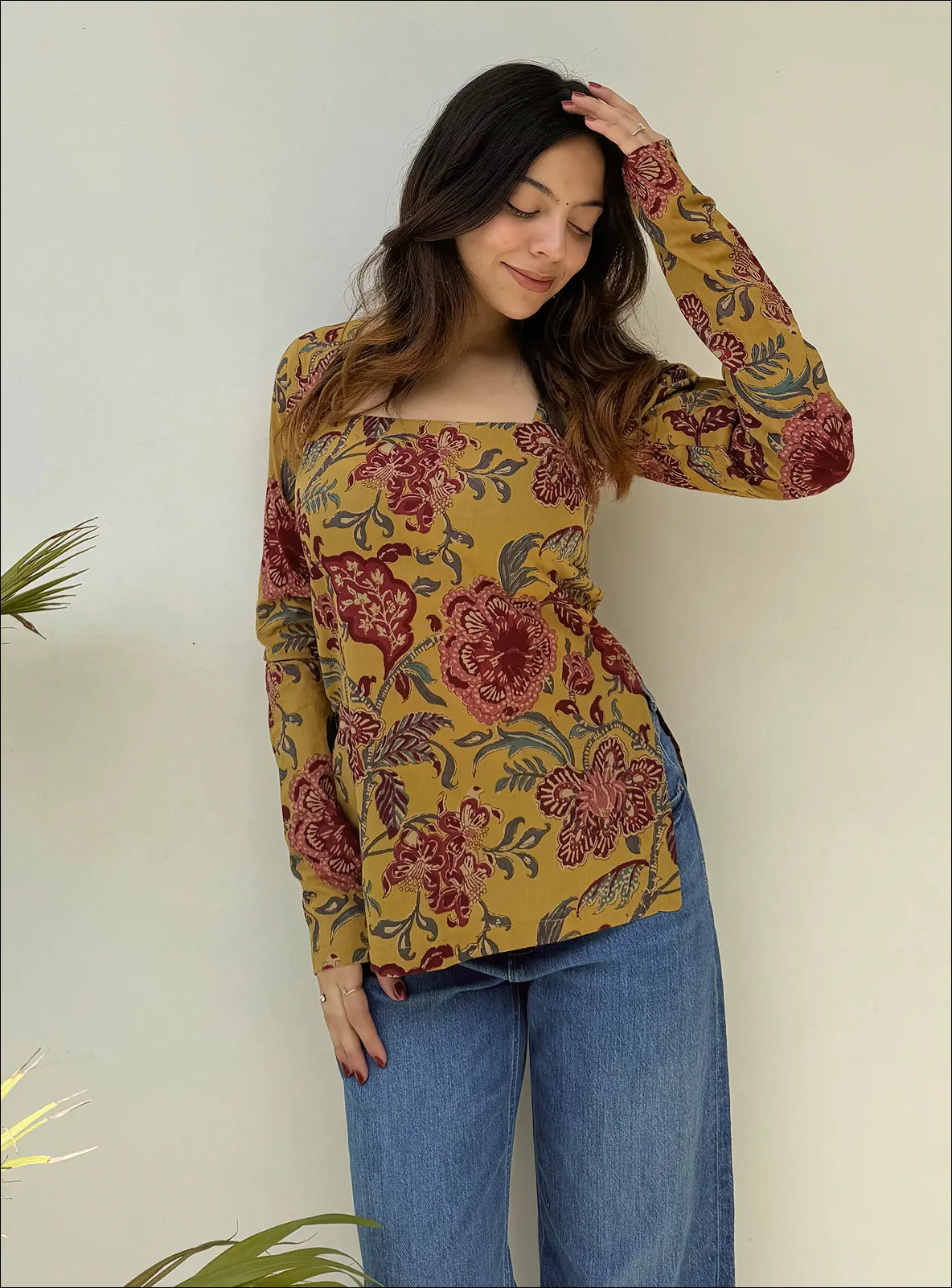 Mehraaz Square Neck Kurti