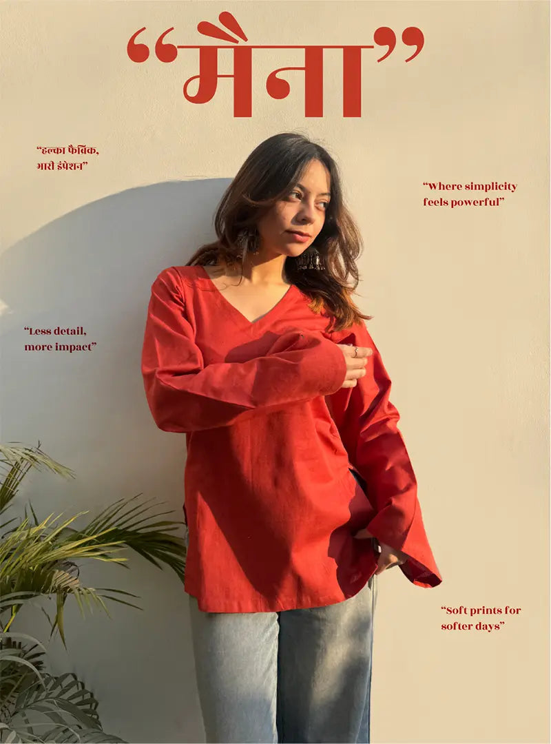 Maina Bell Sleeves Kurti by Evara