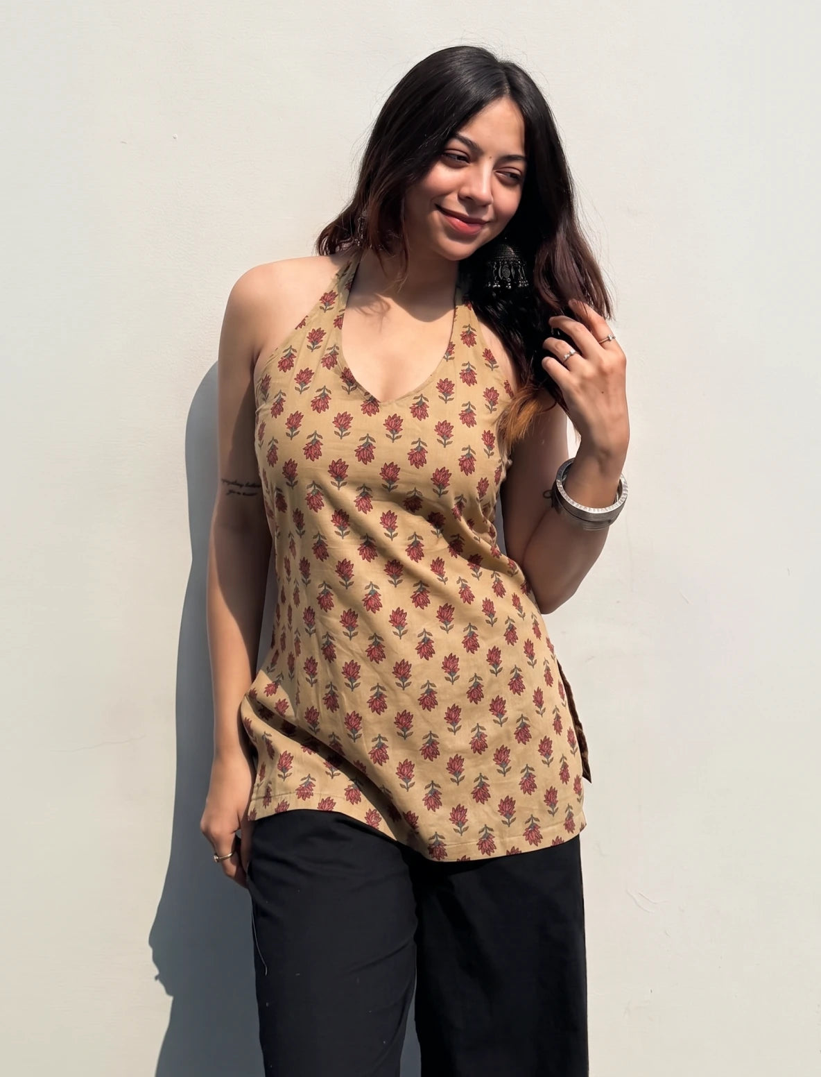 Naza Halter Neck Kurti