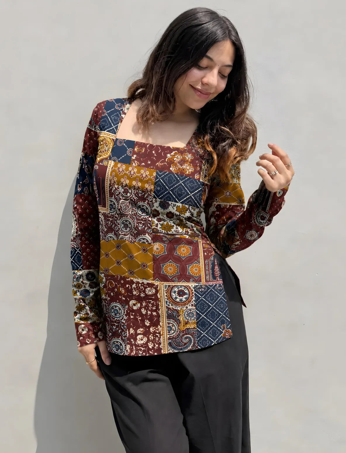 Vedika Square Neck Kurti