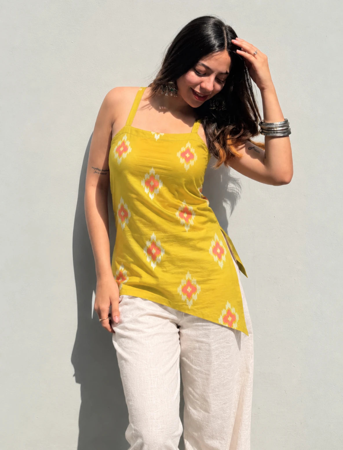 Naaz Asymmetrical Short Kurti