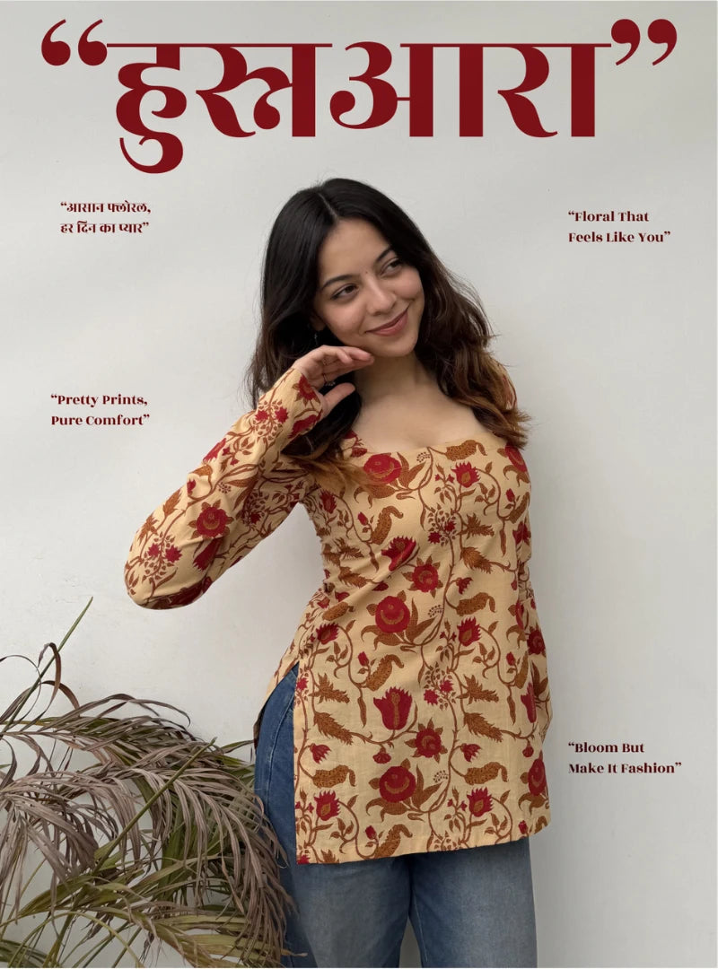 Husnara Square Neck Kurti