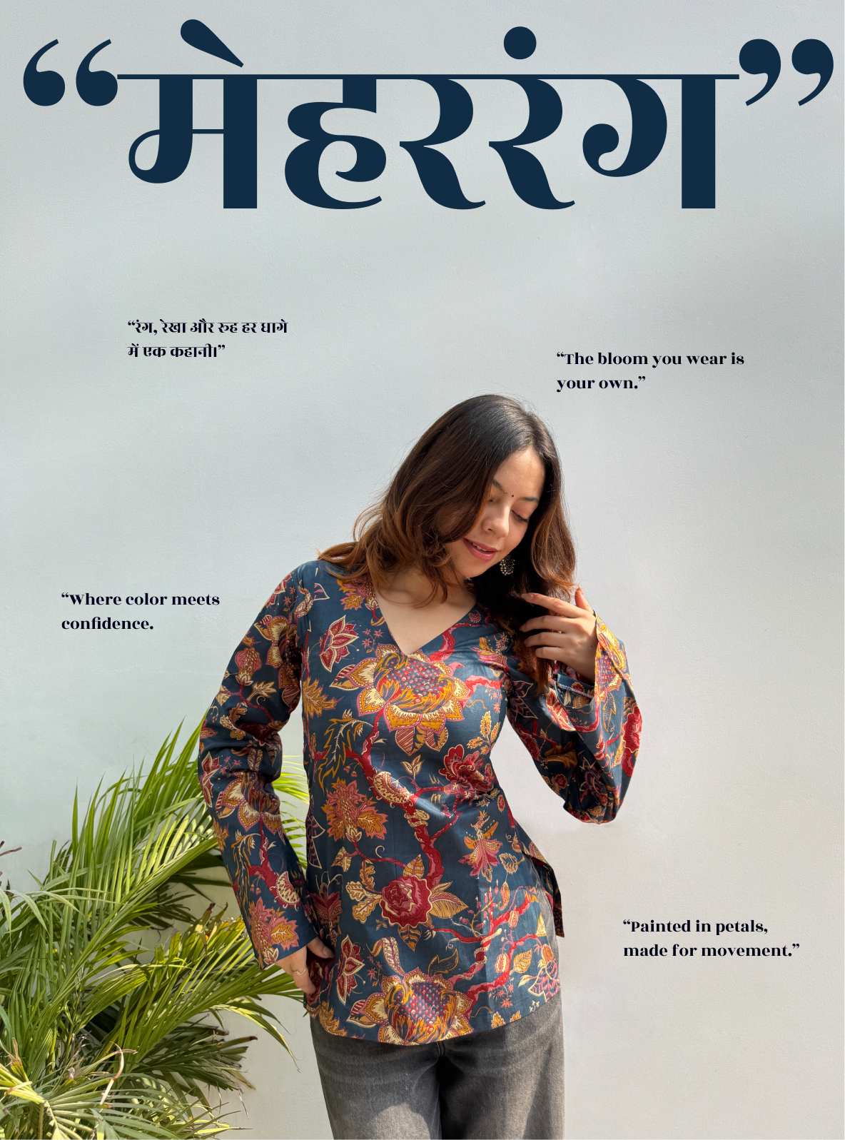 Mehrang Bell Sleeves Kurti by Evara