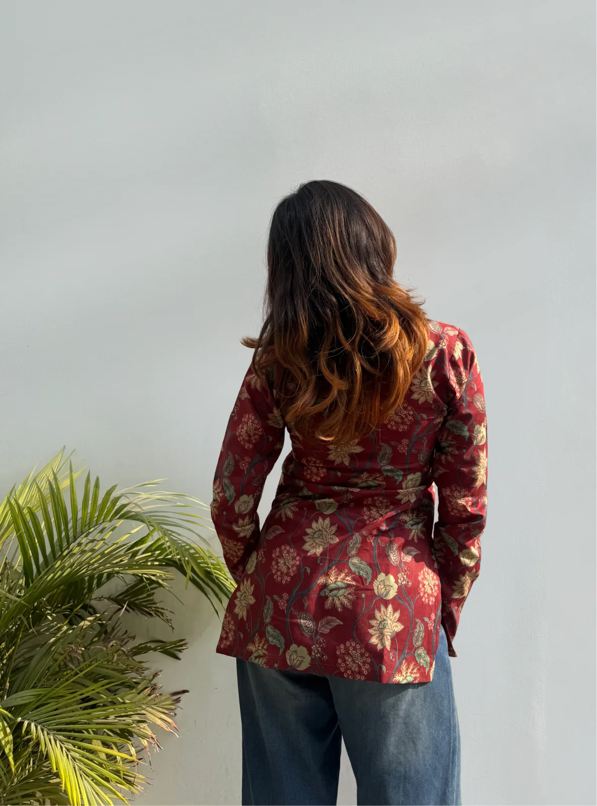 Anarkali Square Neck Kurti by Evara