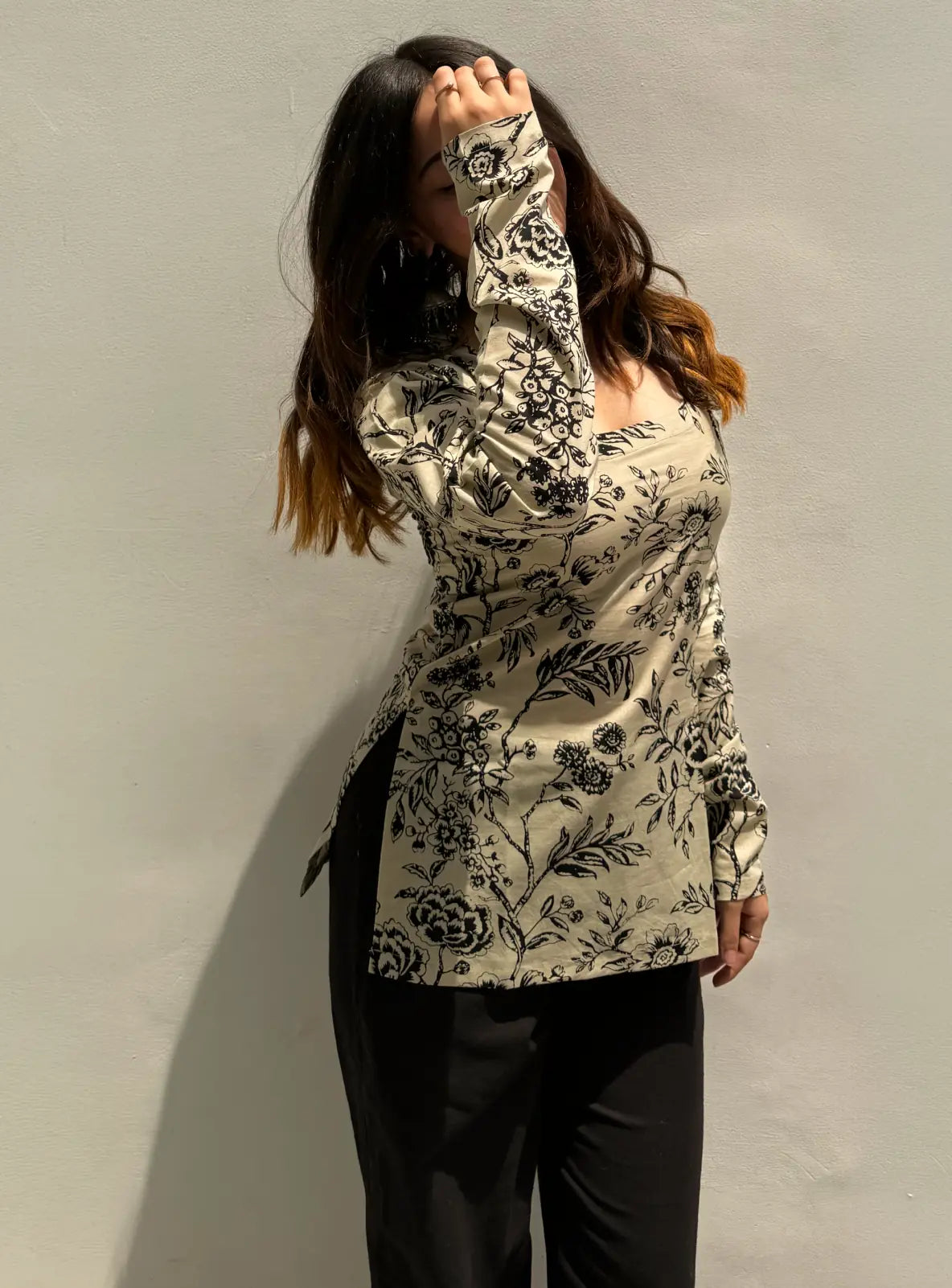 Innayat Square Neck Kurti