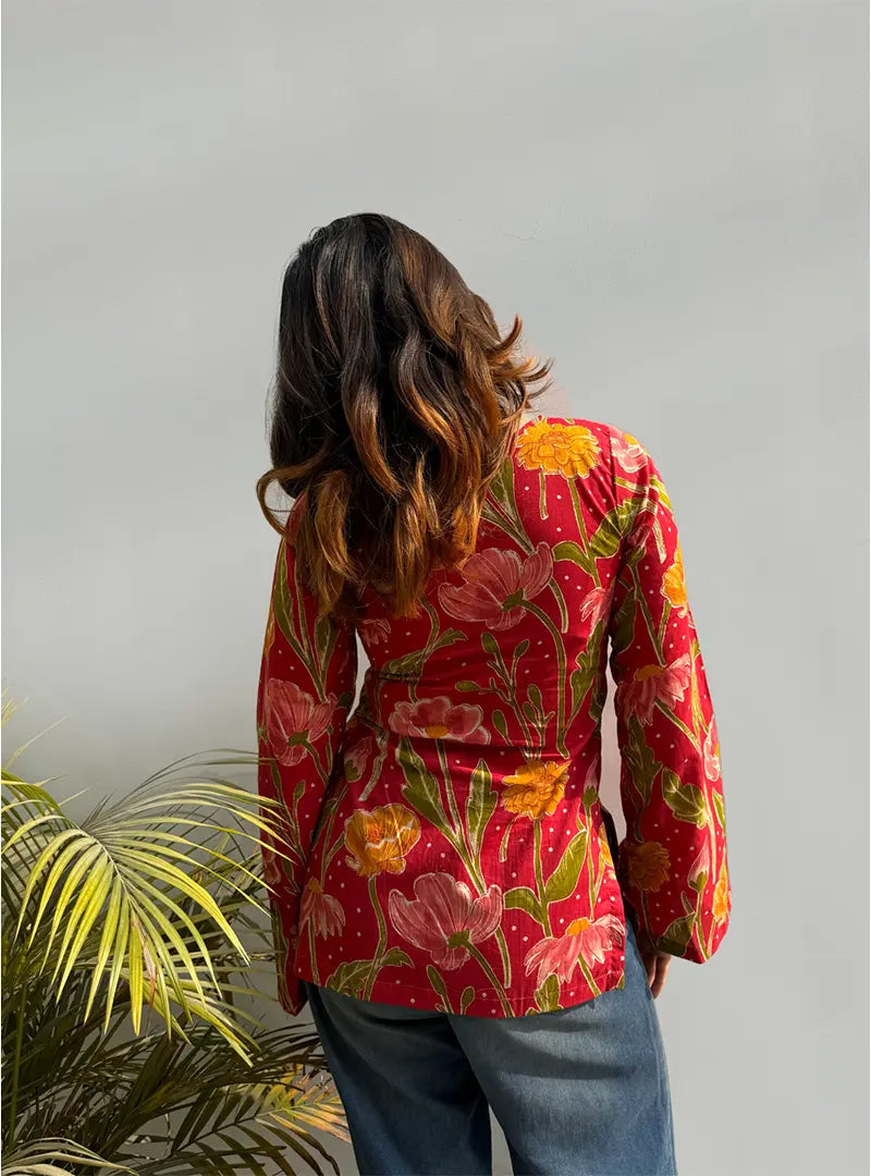 Meera Bell Sleeves Kurti by Evara