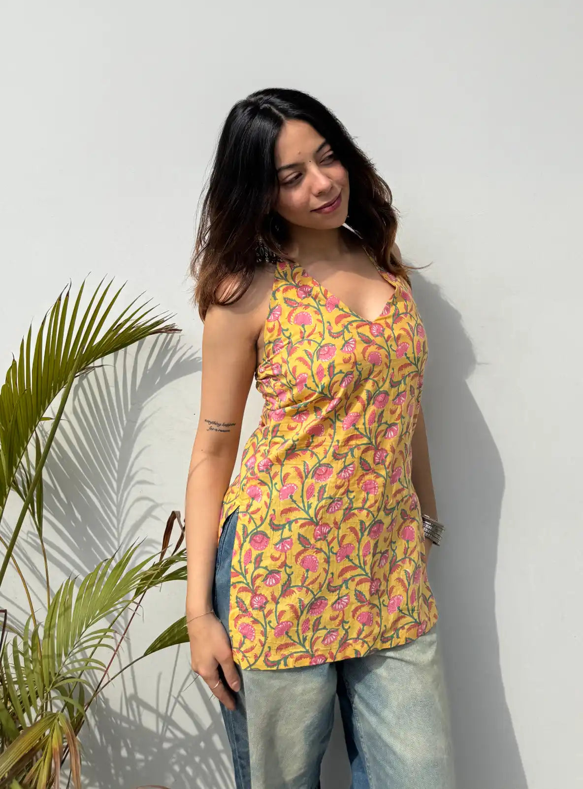 Jiya Halter Neck Kurti
