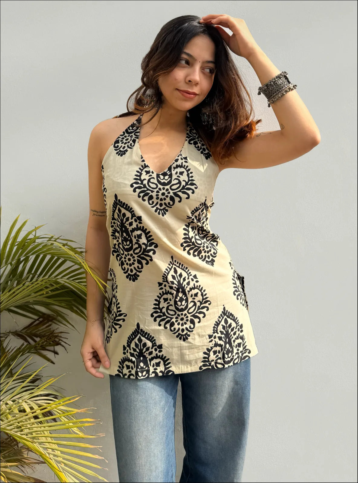 Apsara Halter Neck Kurti