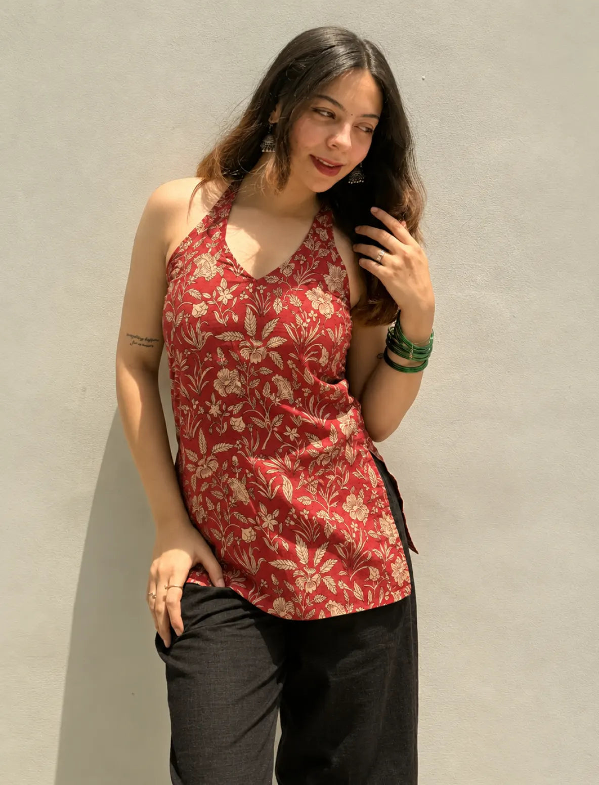 Charu Halter Neck Kurti