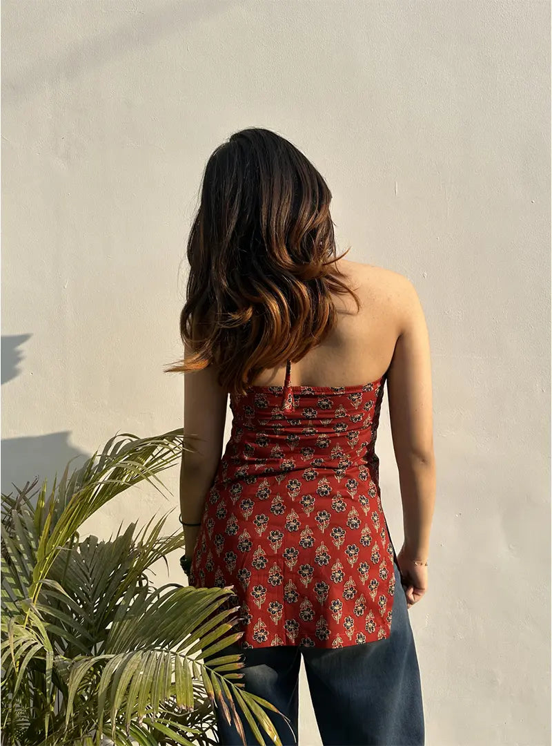 Trisha Halter Neck Kurti by Evara