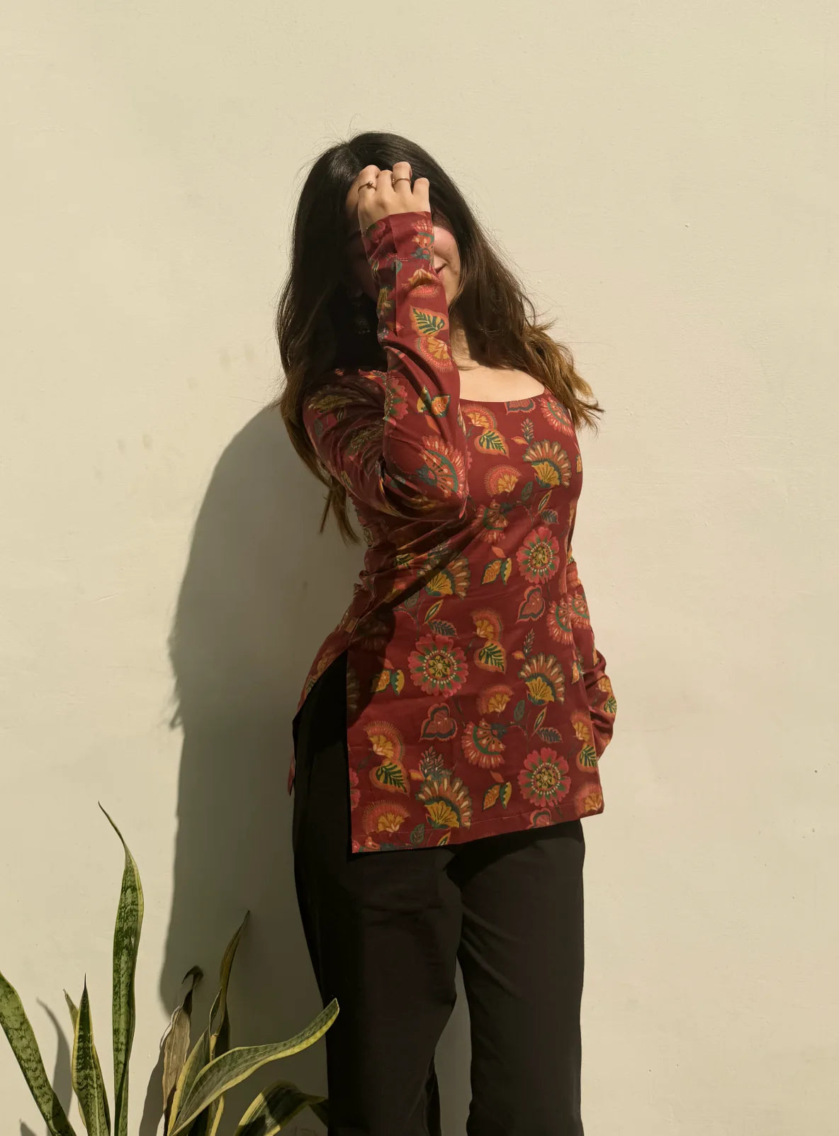 Madira Boat Neck Kurti