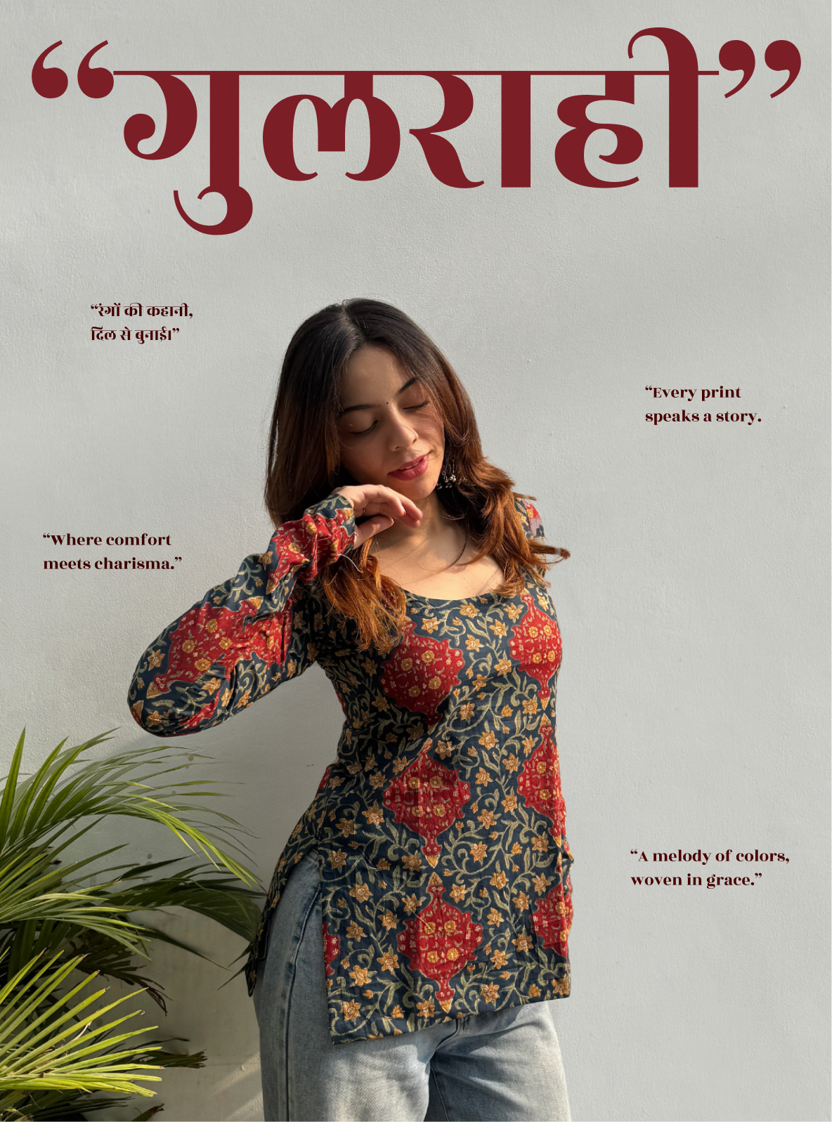 Gulrahi Straight Sleeves Kurti by Evara