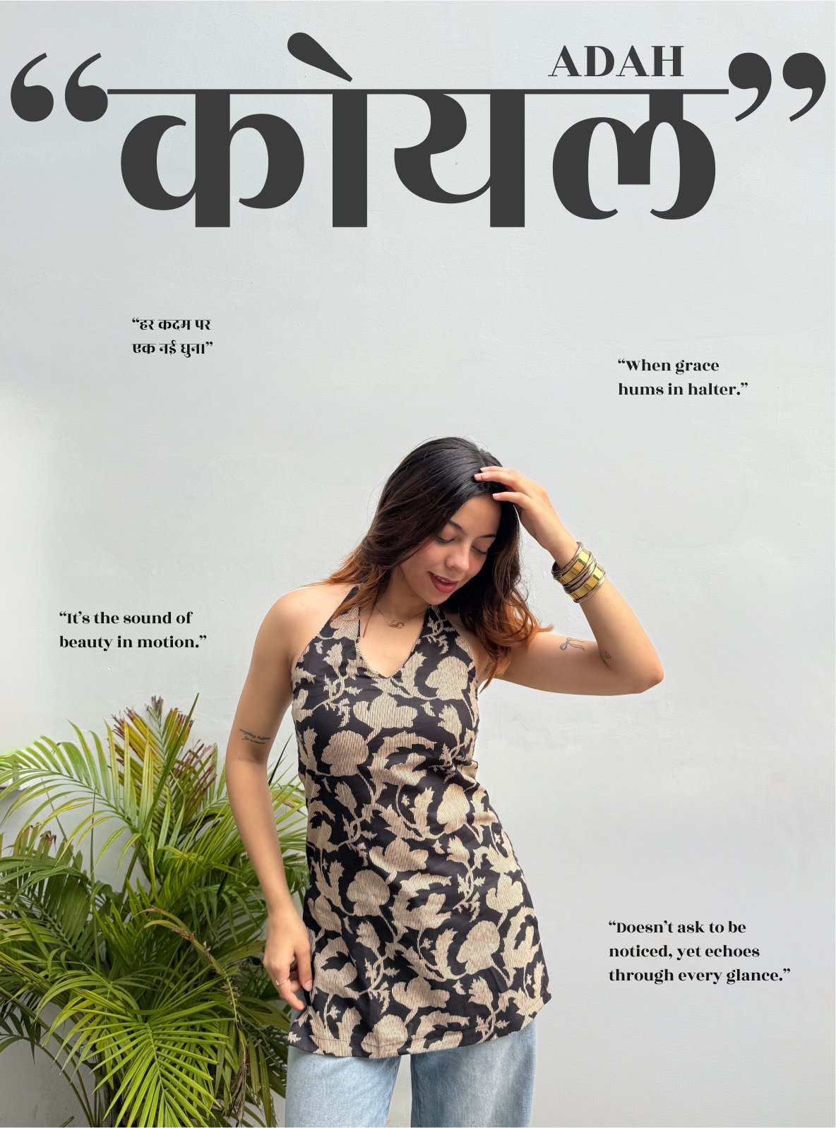 Koyal Adah Halter Neck Kurti by Evara