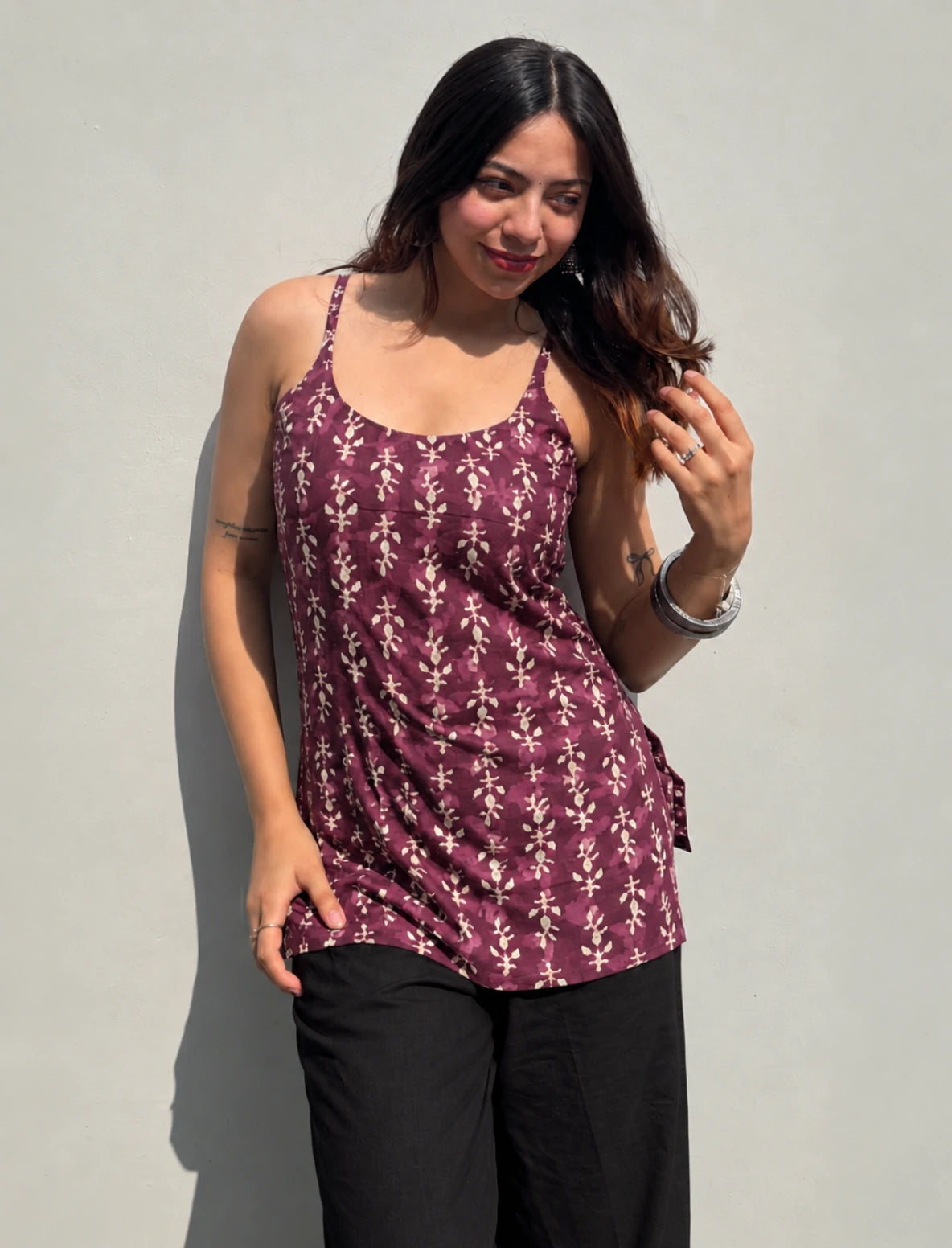 Nazar Short Sleeveless Kurti