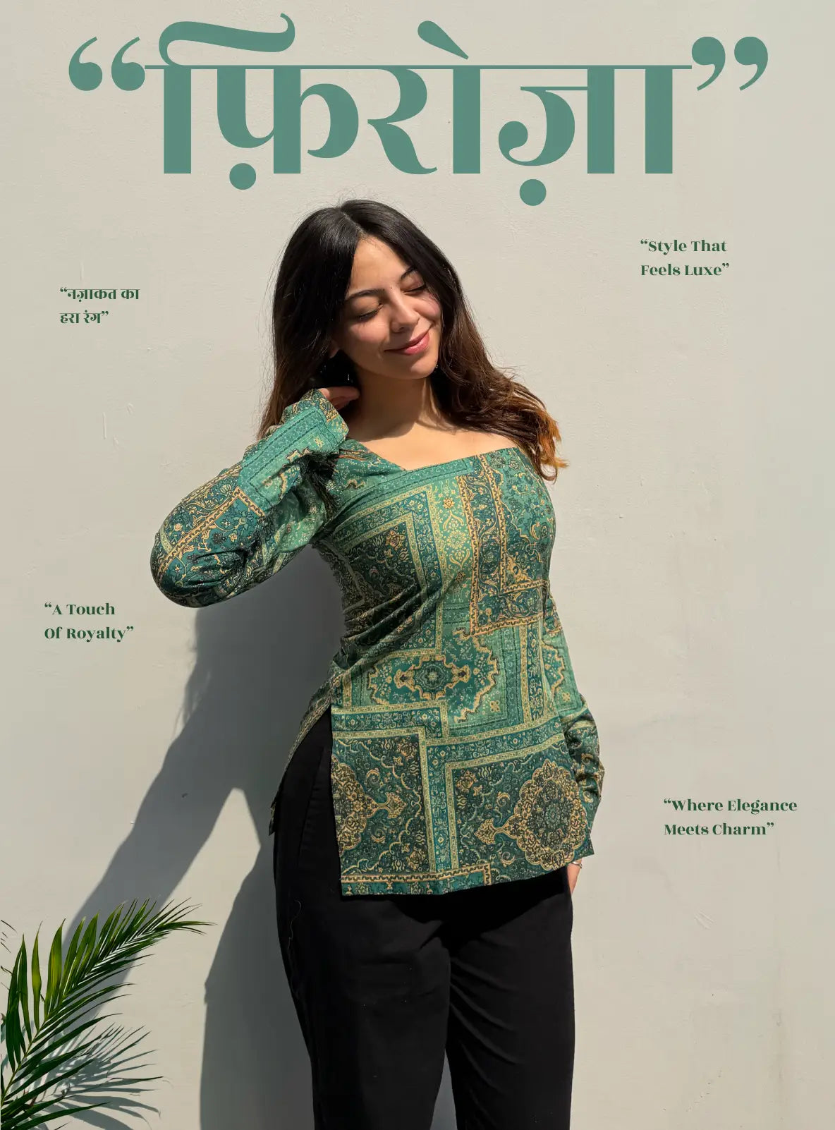 Firoza Square Neck Kurti