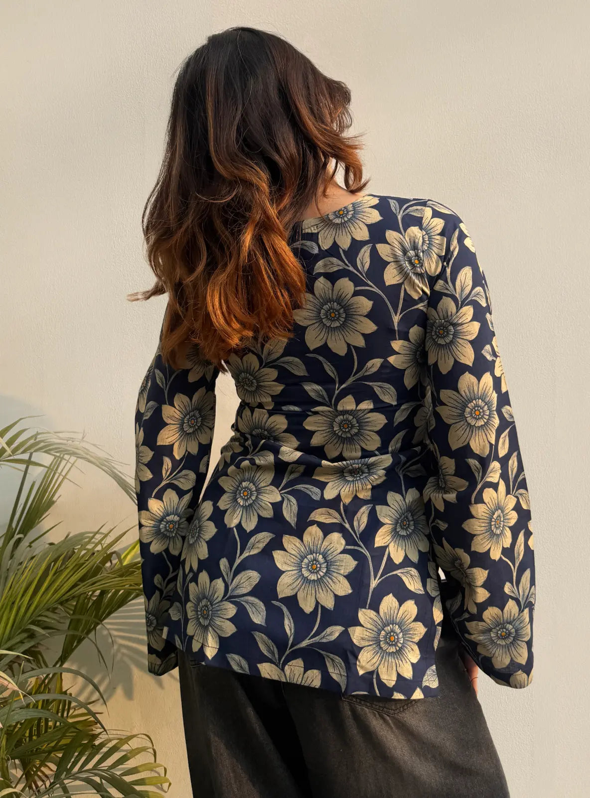 Ruhika Bell Sleeves Kurti by Evara