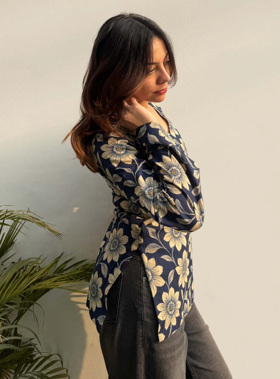 Ruhika Bell Sleeves Kurti by Evara