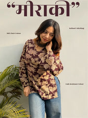 Meraki Bell Sleeves Kurti by Evara