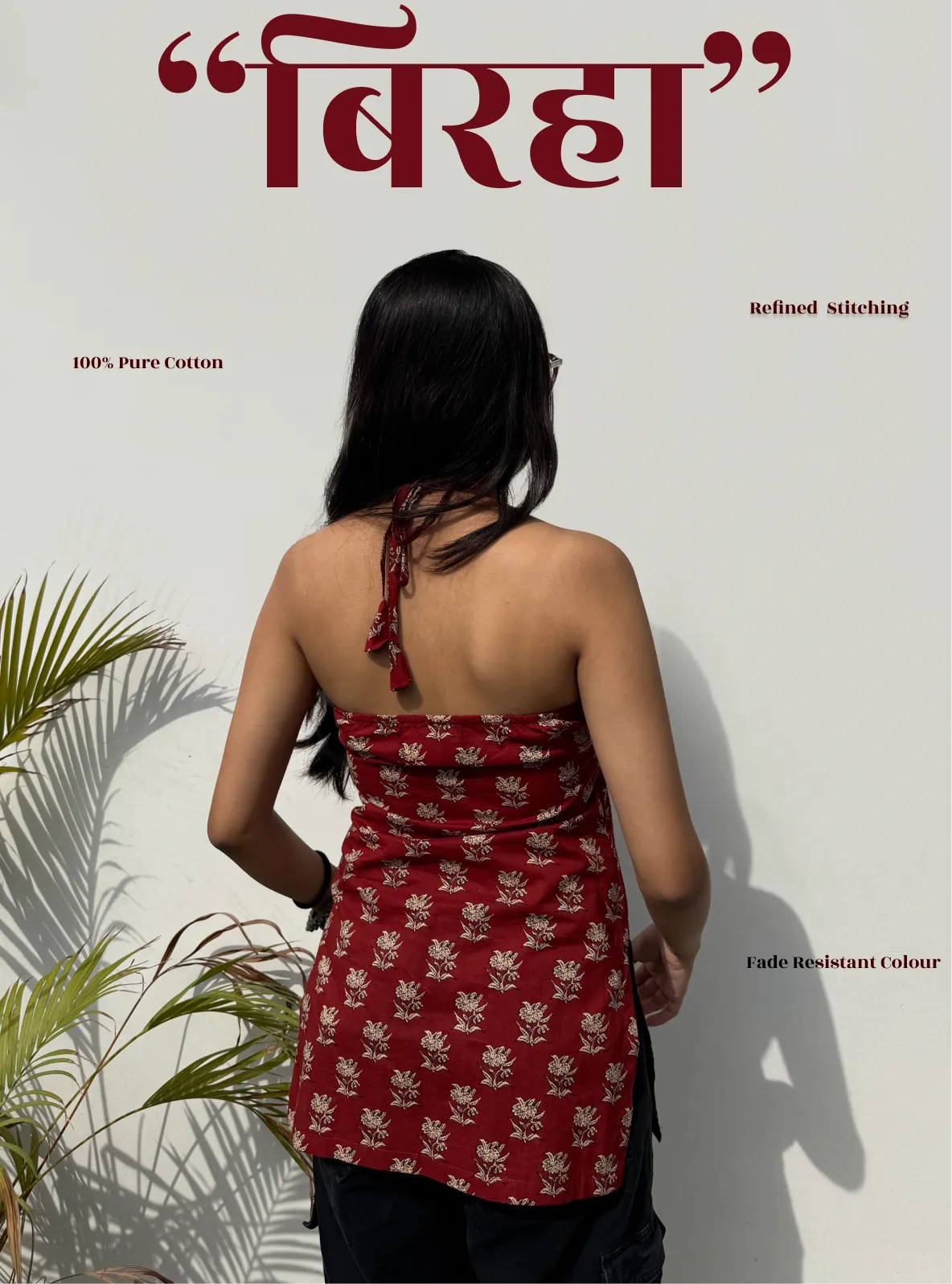 Birha Halter Neck Kurti