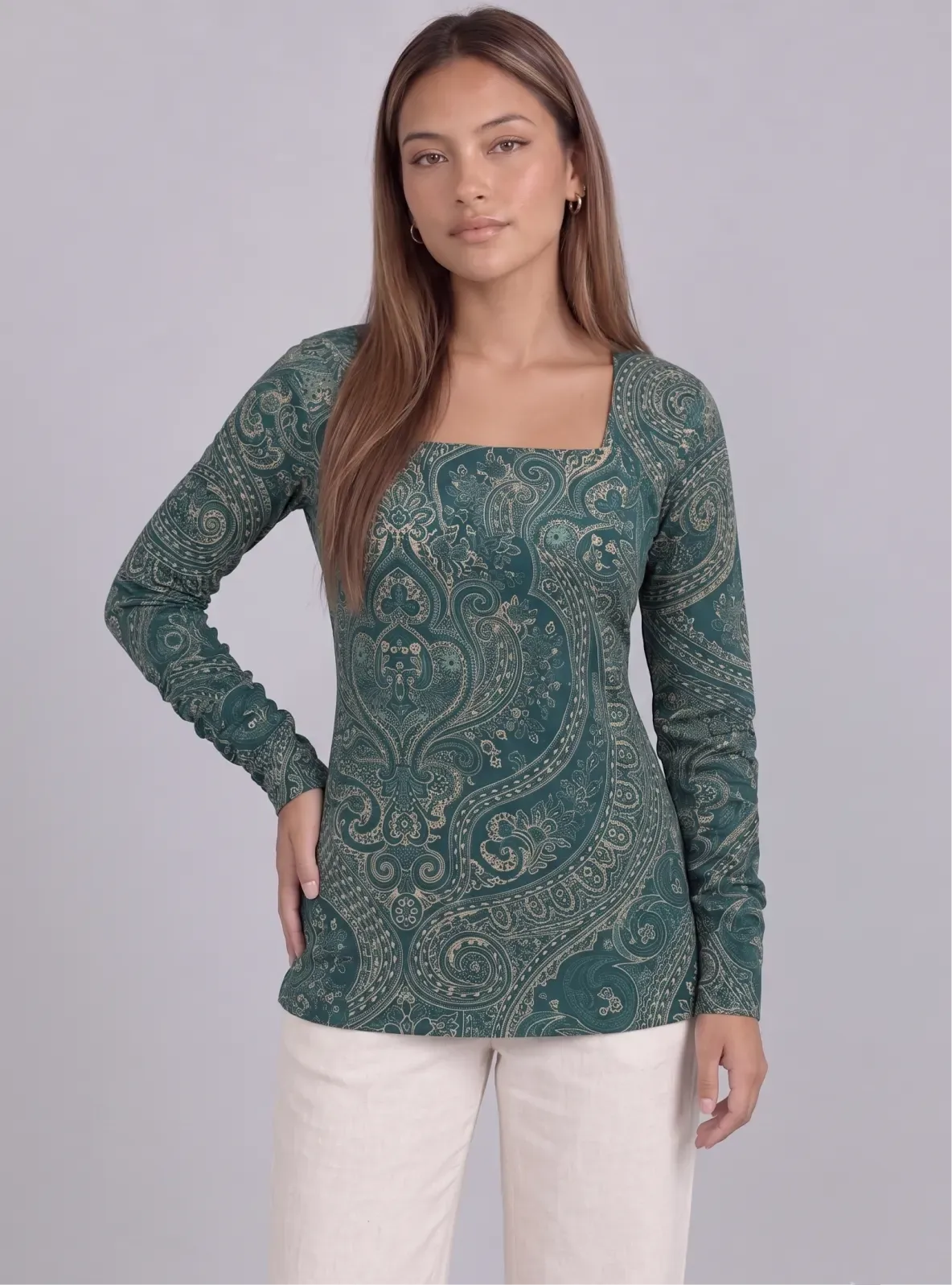 Sajda Square Neck Kurti