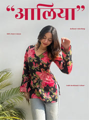 Aaliya Bell Sleeves Kurti by Evara