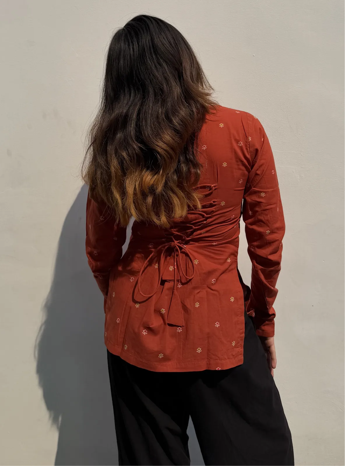 Prajakta Corset Back Full Sleeves Kurti
