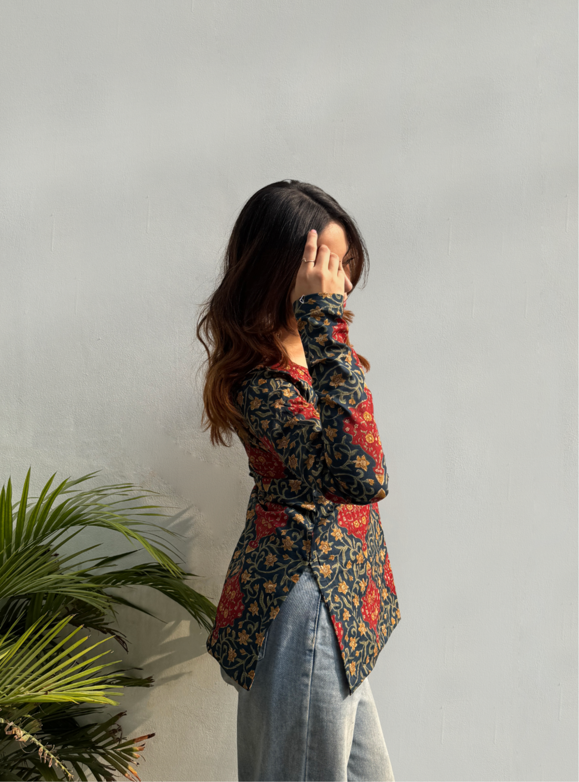 Gulrahi Straight Sleeves Kurti by Evara