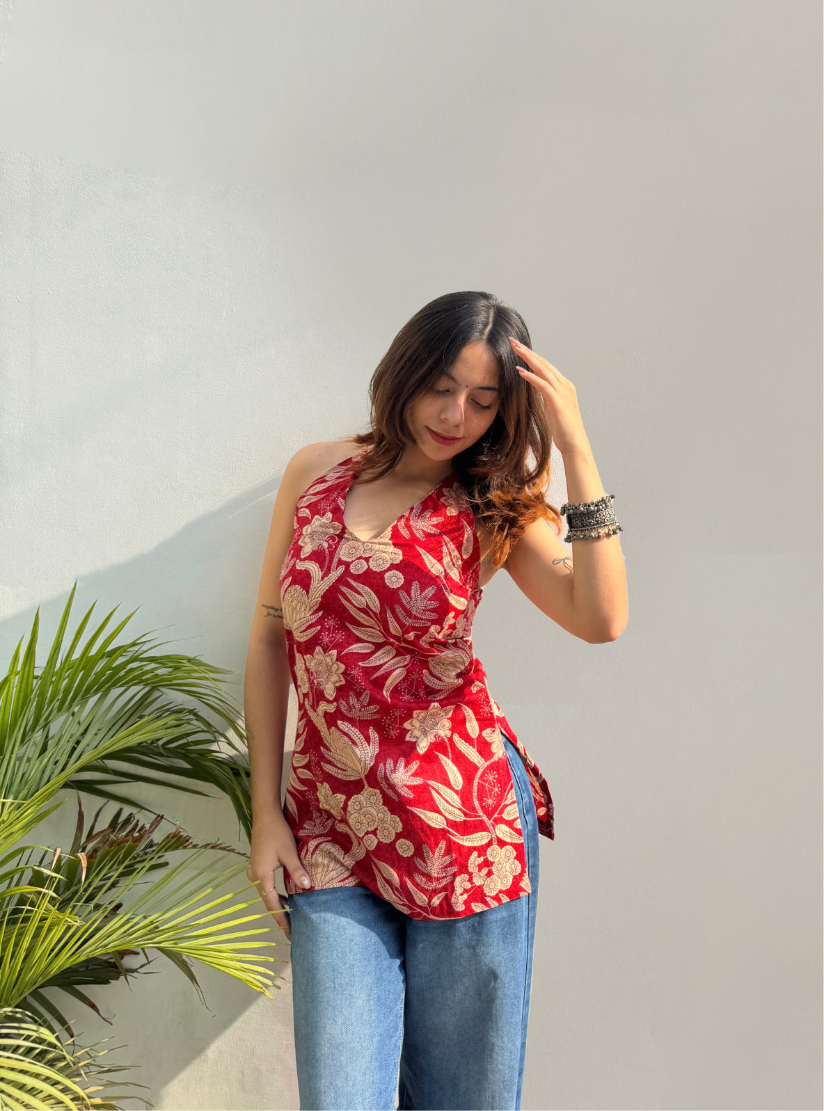 Rasiya Halter Neck Kurti by Evara