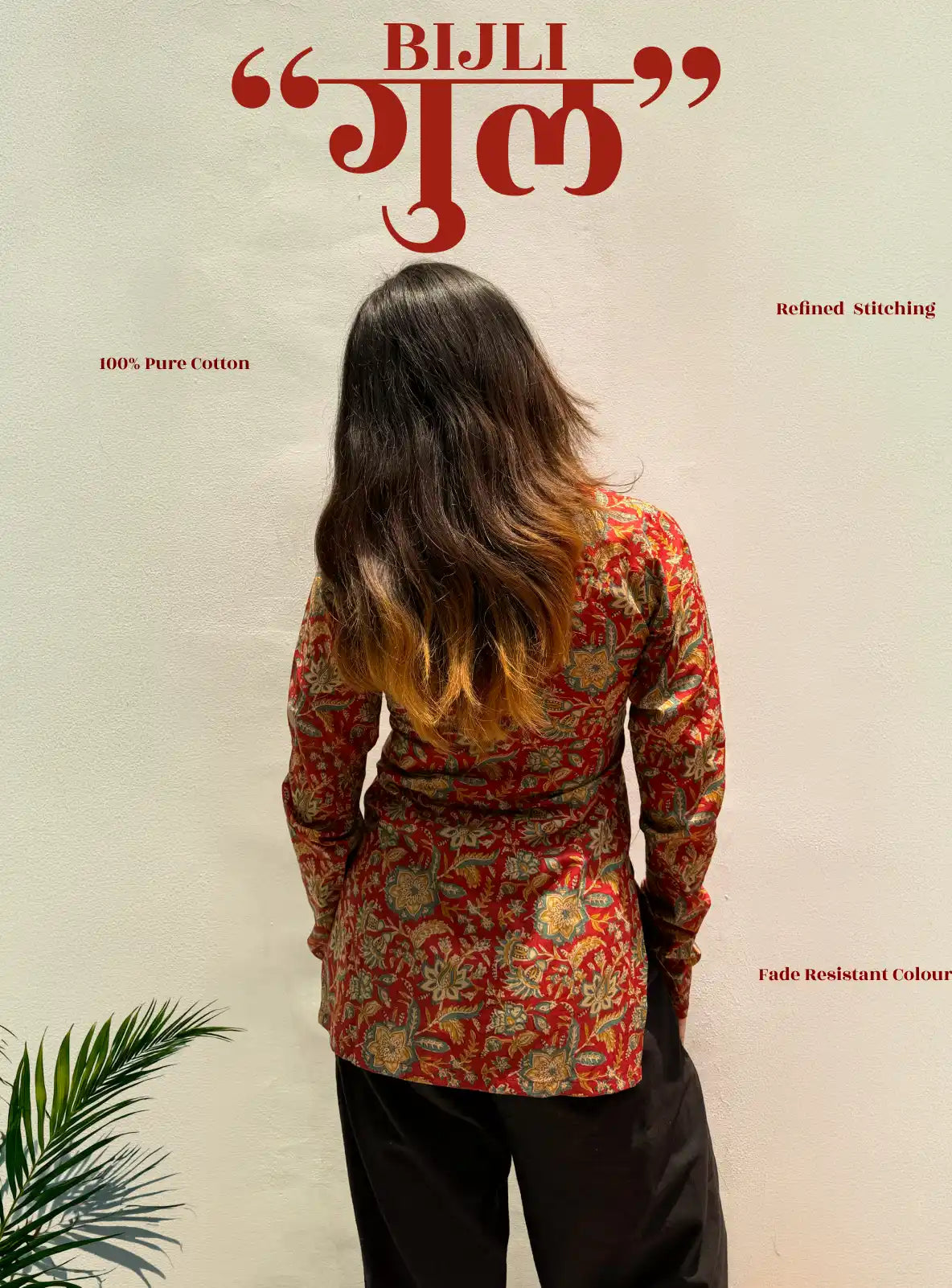 Bijli Gul Boat Neck Kurti