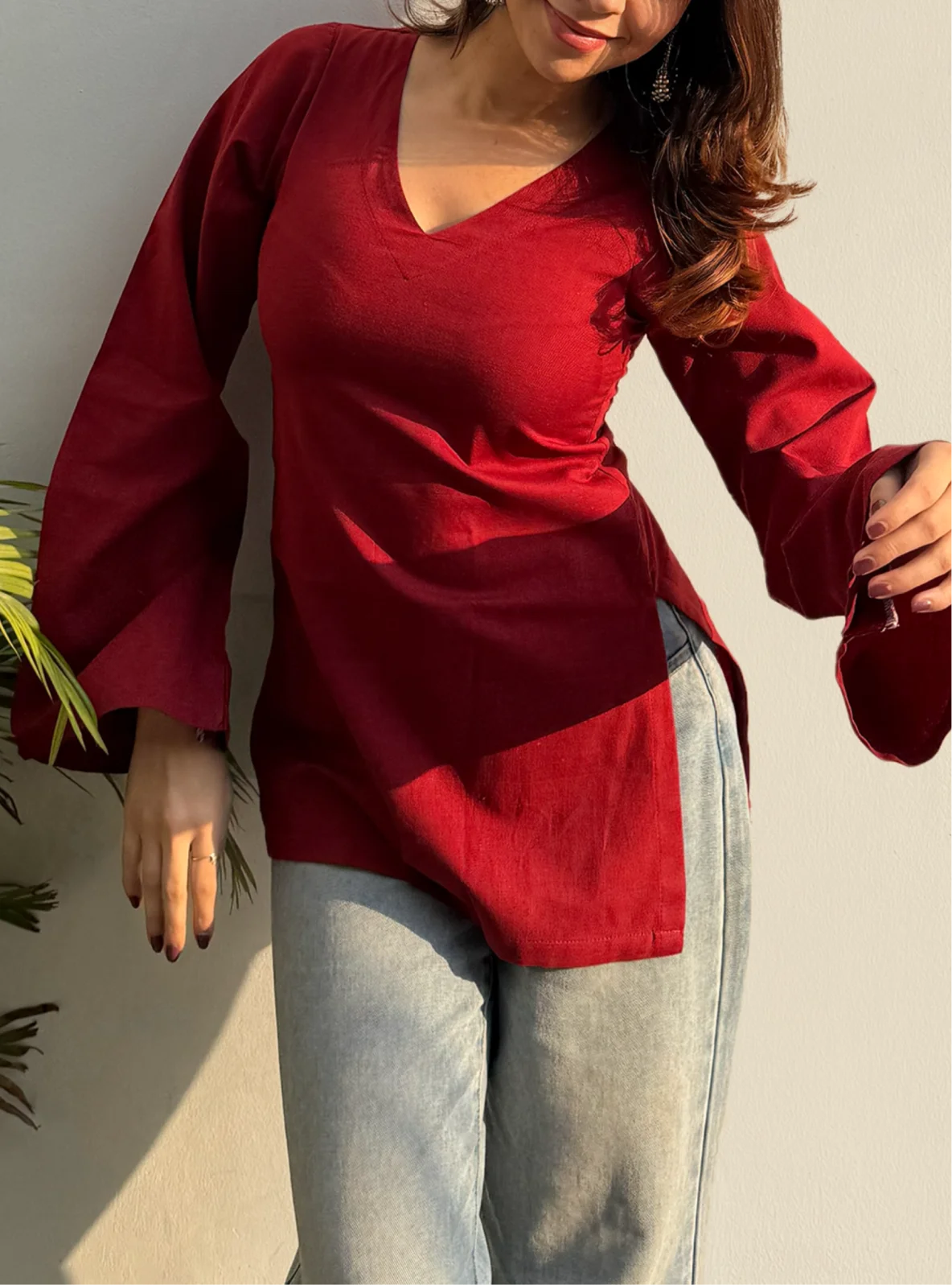 Bulbul Bell Sleeves Kurti by Evara