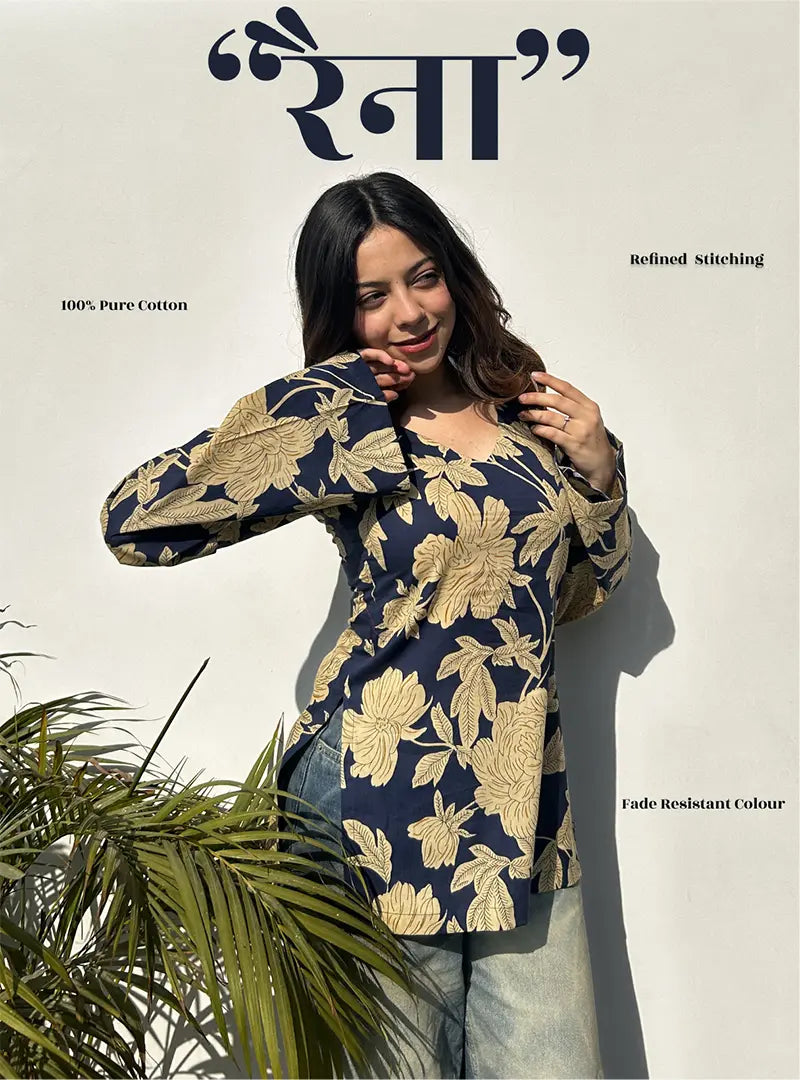 Raina Bell Sleeves Kurti