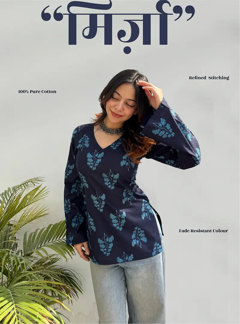 Mirza Bell Sleeves Kurti by Evara