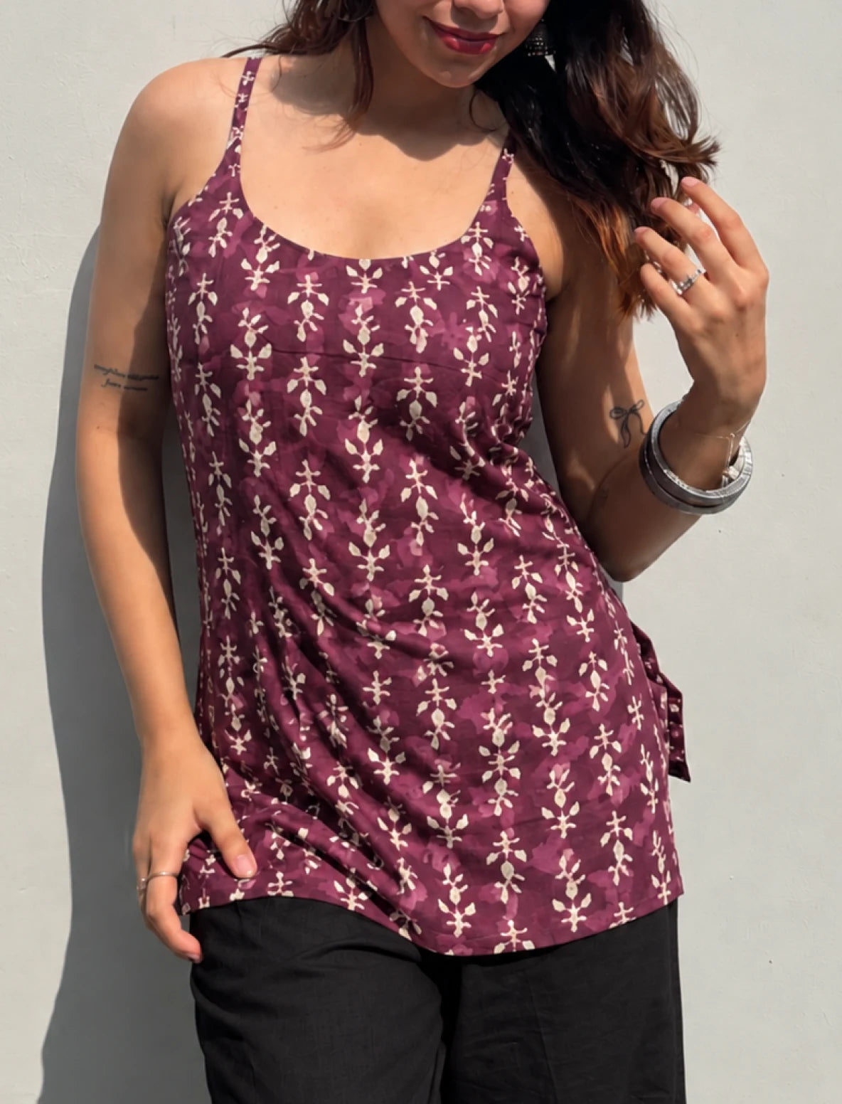Nazar Short Sleeveless Kurti