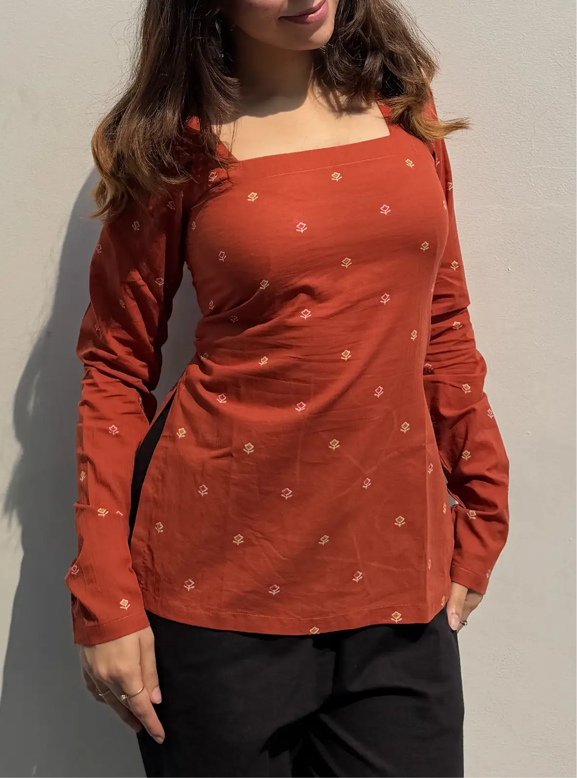 Prajakta Corset Back Full Sleeves Kurti