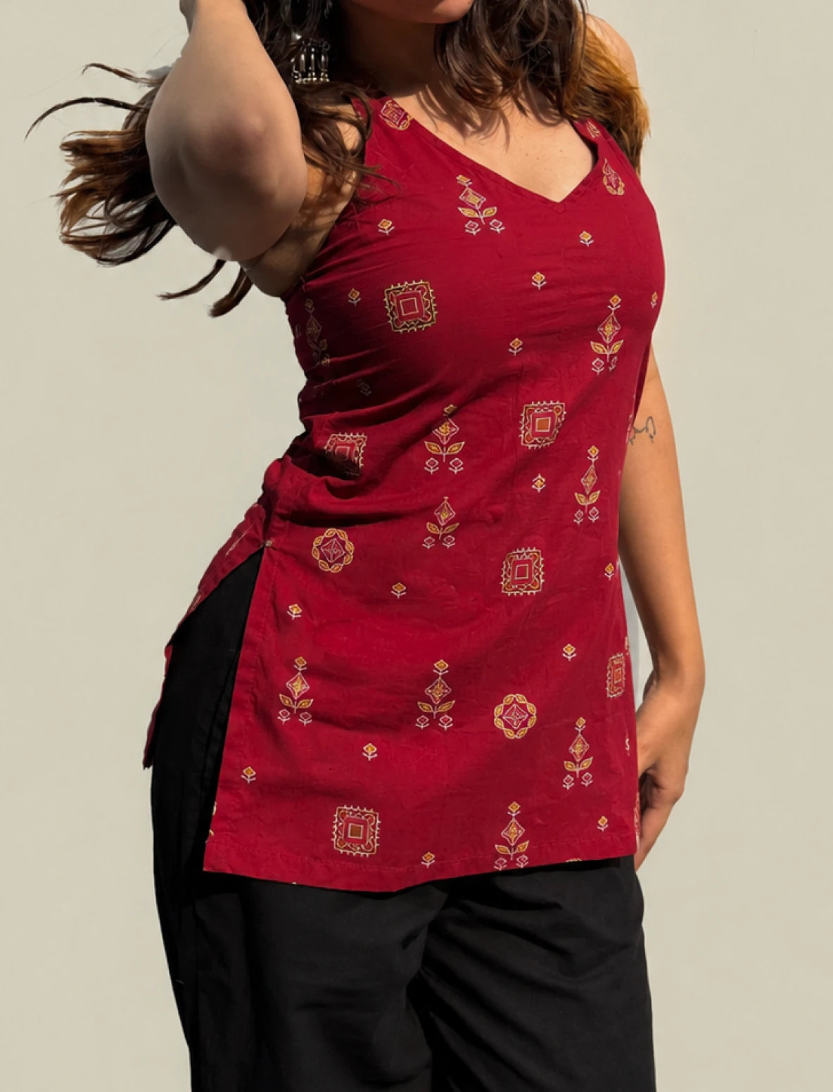 Avira Halter Neck Kurti