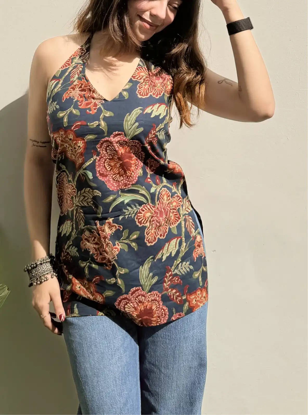 Avya Halter Neck Kurti