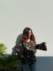 Gulbahaar Bell Sleeves Kurti by Evara