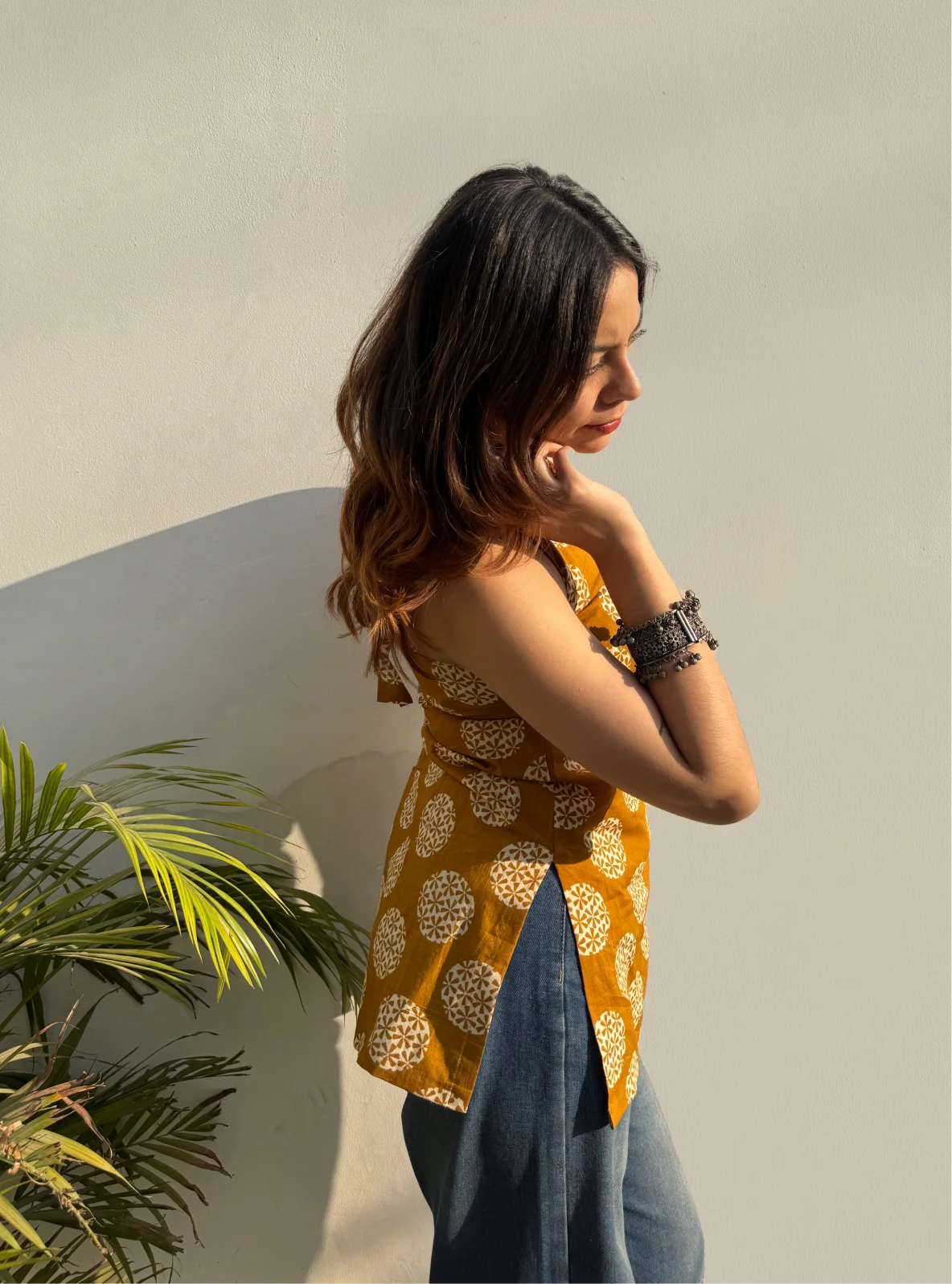 Aarzo Halter Neck Kurti by Evara