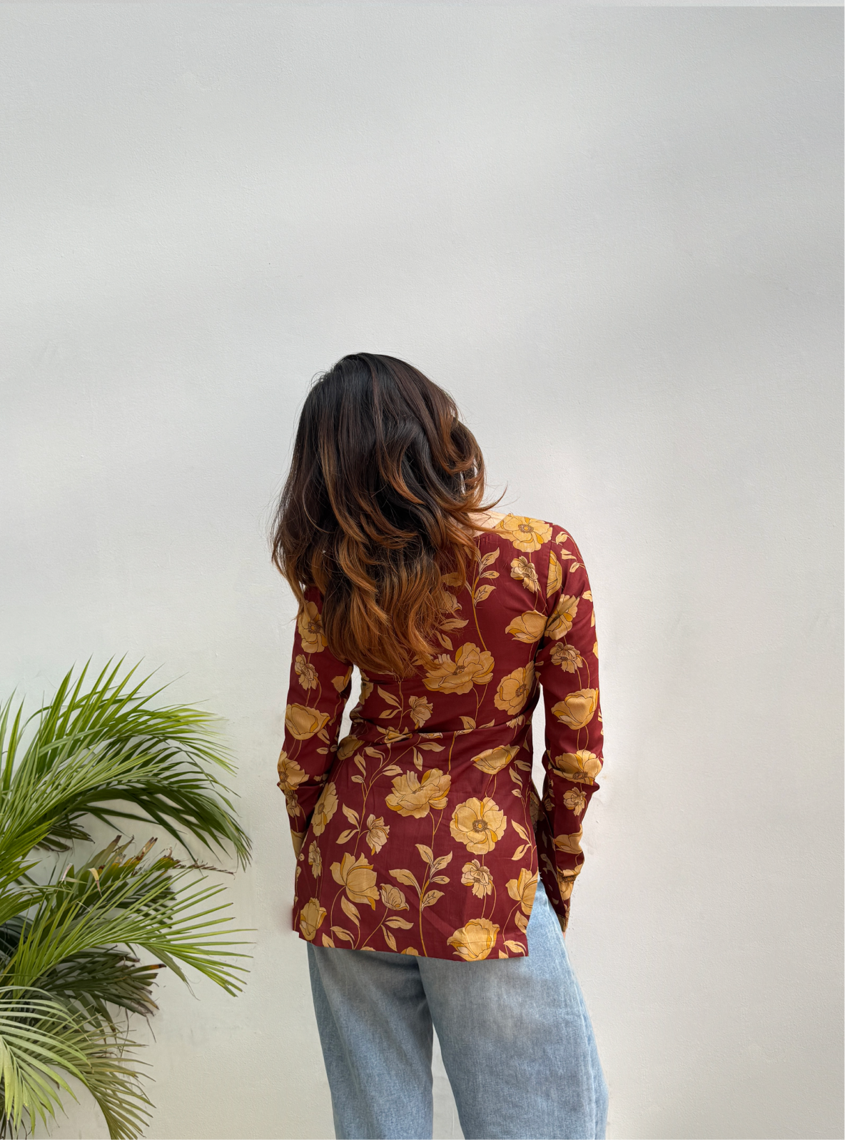 Noorangi Straight Sleeves Kurti by Evara